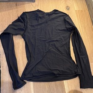 SKIMS Black Long Sleeve Top